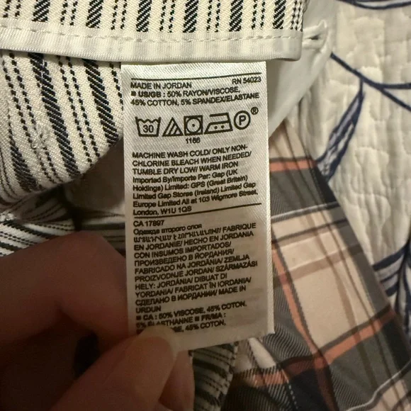 Banana republic wide crop stripe pants - Picture 7 of 7